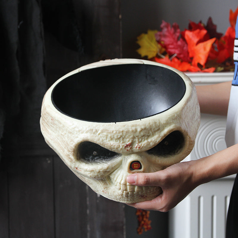 Electric Halloween Decoration Ghost Hand Candy Bowl