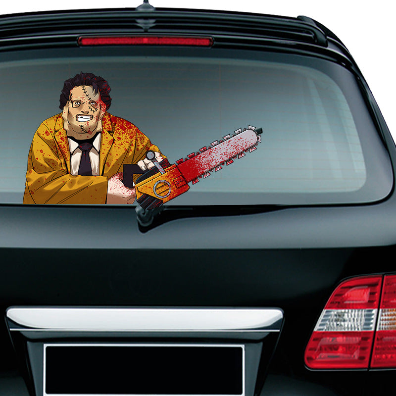 Halloween wiper sticker