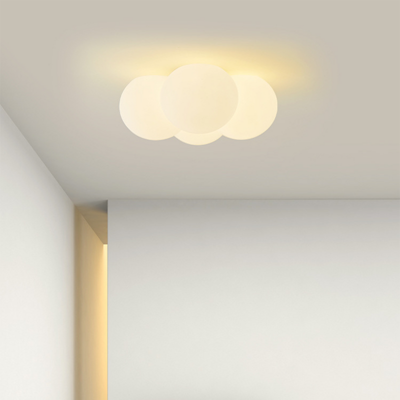 Miravique White Cloud Bubbles Ceiling Light - Modern LED Fixture for Living Room, Bedroom, Hallway