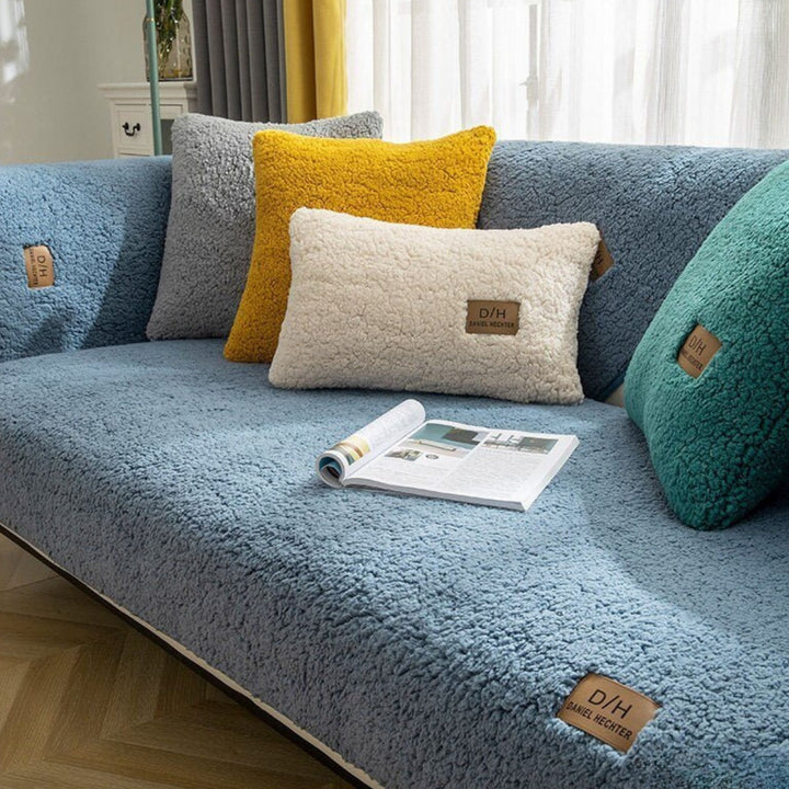 Sofa Cover - Plush - Soft Towel - Living Room Decor