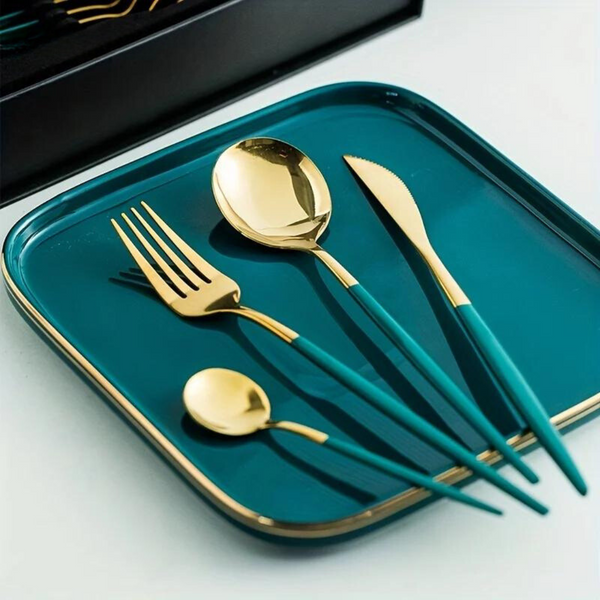 Luxury Cutlery Set - 24 Pieces Stainless Steel