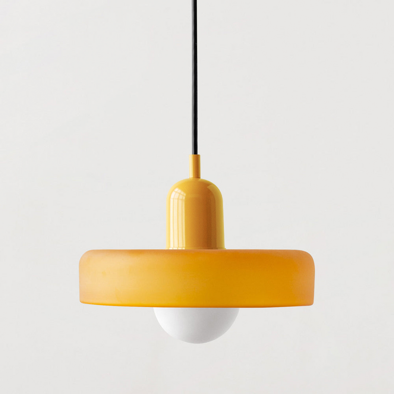 Bauhaus Pendant Lamp – Colored Glass Stylish Design