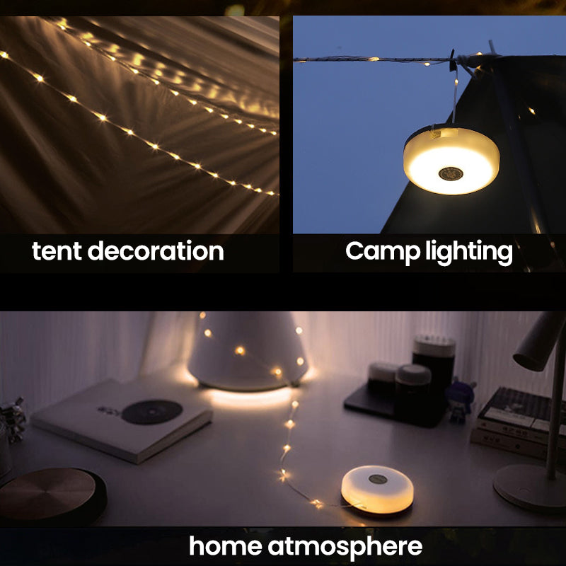 Outdoor Waterproof Portable Stowable String Light 10m