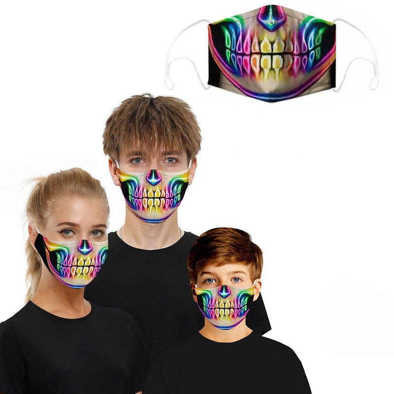 3D Halloween Special Scary Faces Reusable Face Masks