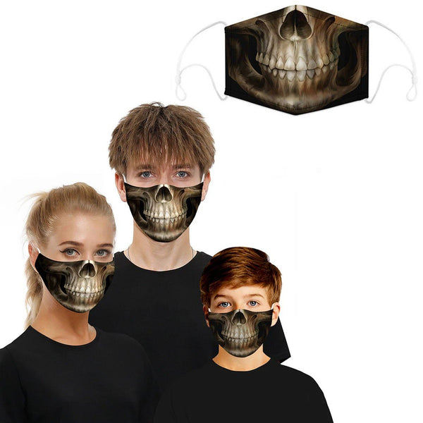 3D Halloween Special Scary Faces Reusable Face Masks