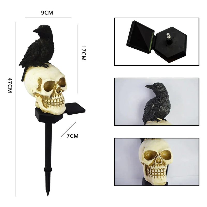 Skull Garden Solar Decorative Lights