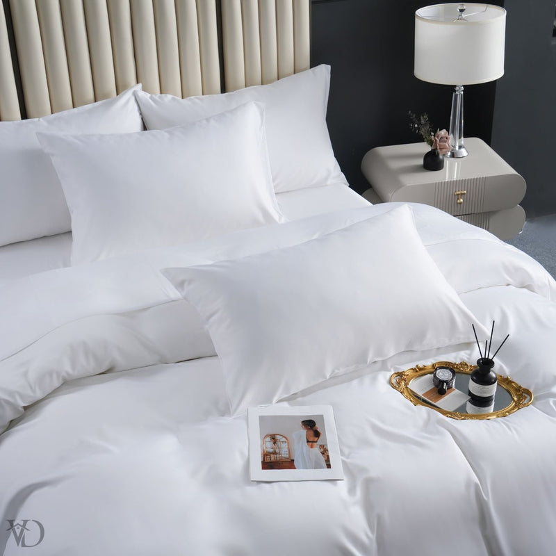 Miravique Dream White Luxury Bamboo Bedding Set