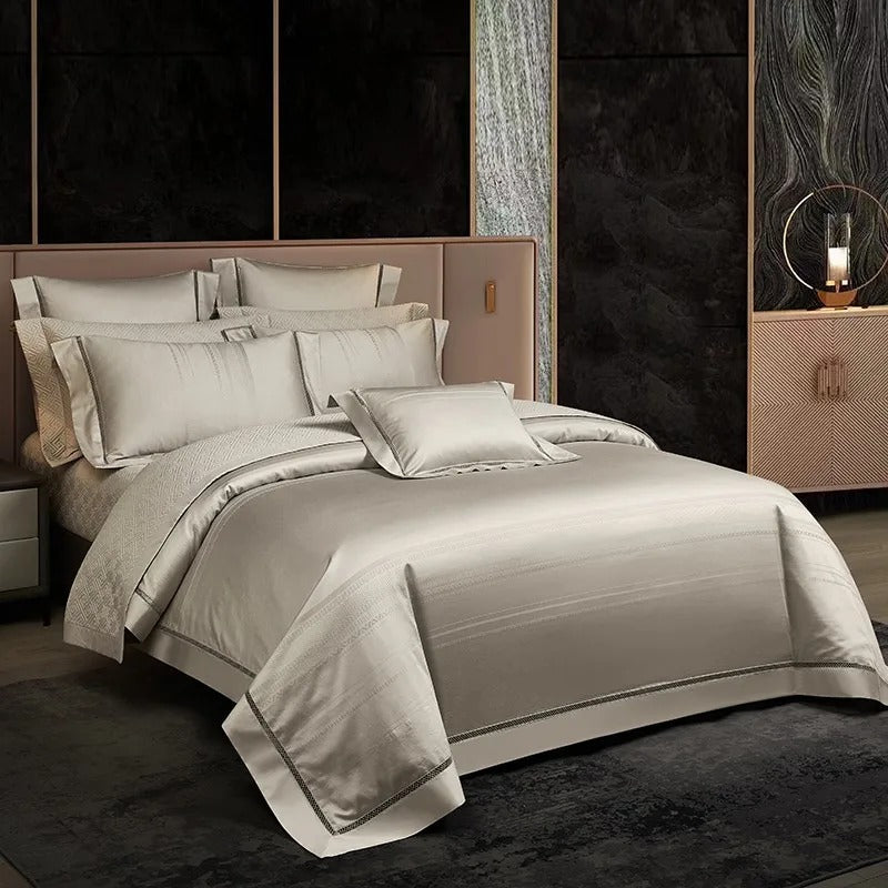 Miravique Jacquard Egyptian Cotton Luxury Bedding Set