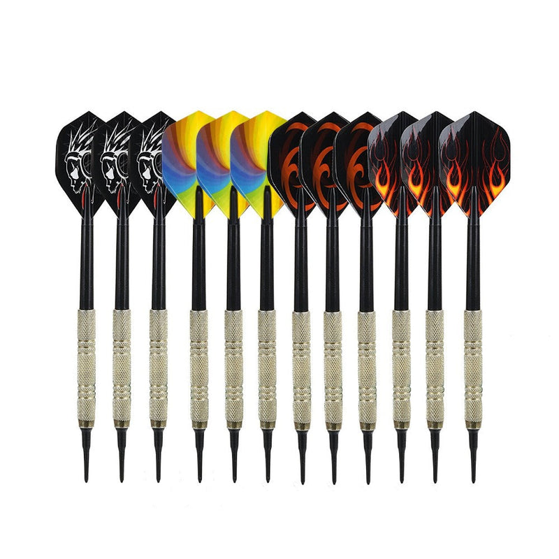 Darts Plastic Tip Set for Electronic Dartboards (12 Pieces)