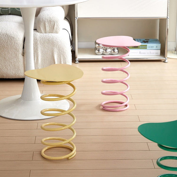 Fun & Functional Spiral Spring Low Stool