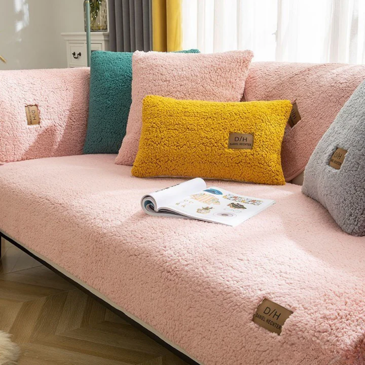 Sofa Cover - Plush - Soft Towel - Living Room Decor