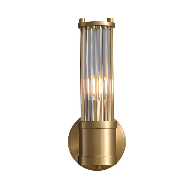 1/2 Light Modern Wall Lamp with Cylindrical Glass