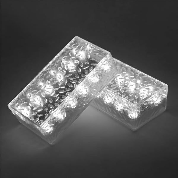 Solar Brick Lights for Modern Outdoor Ambience - Set of 2