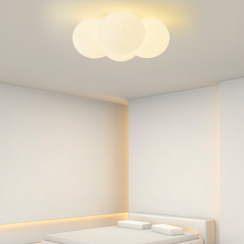 Miravique White Cloud Bubbles Ceiling Light - Modern LED Fixture for Living Room, Bedroom, Hallway