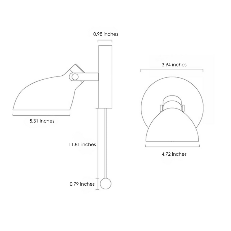 Miravique Adjustable Cord Wall-Mounted Reading Lamp – Modern Design, Energy-Efficient LED Light