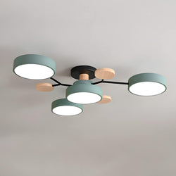 Miravique Iron LED Semi-Flush Ceiling Light