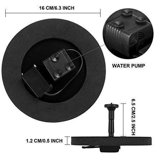 Solar Fountain Pump Circle Garden Solar Powered Water Pump