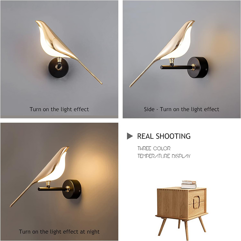 Miravique Led Art Design Bird Wall Light