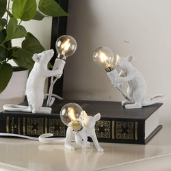 Art Deco Style Mouse Table Lamp