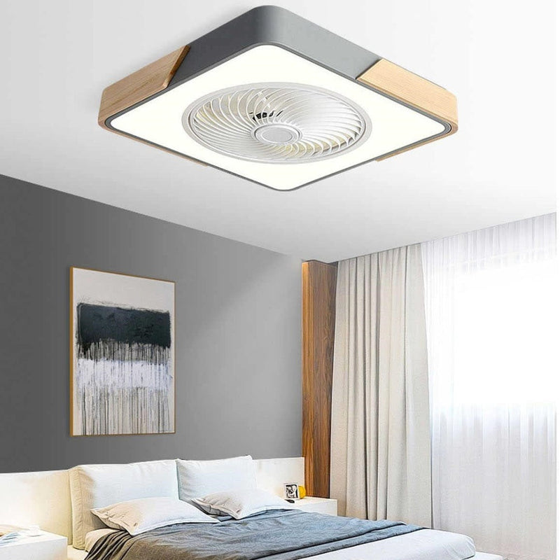 Miravique Wood Ceiling Fans With LED Lights