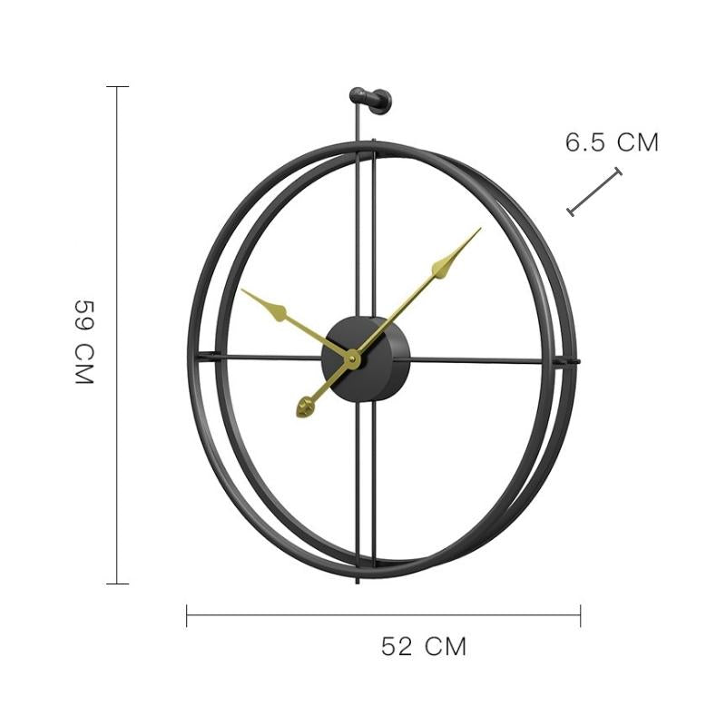 Miravique Minimalist Metal Wall Clock Large