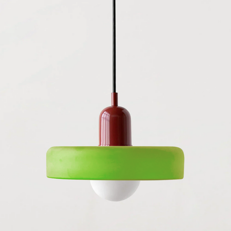 Bauhaus Pendant Lamp – Colored Glass Stylish Design