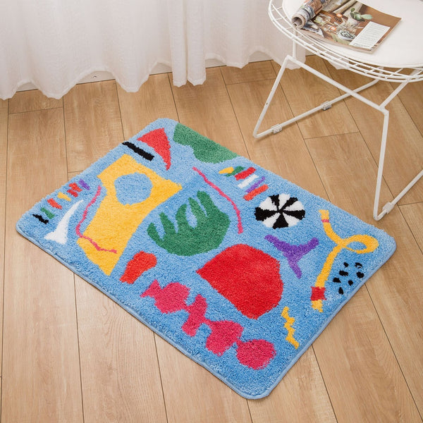 Get Naked Rainbow Bathroom Mat