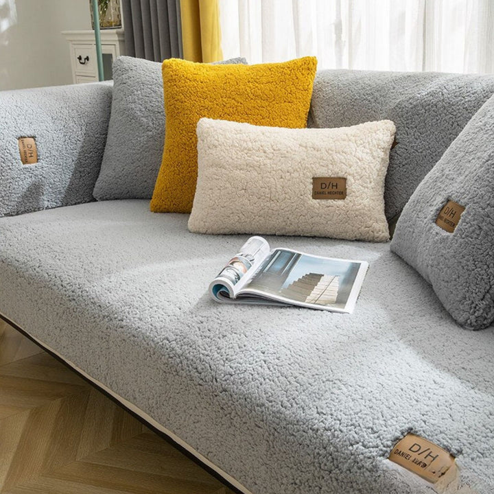 Sofa Cover - Plush - Soft Towel - Living Room Decor