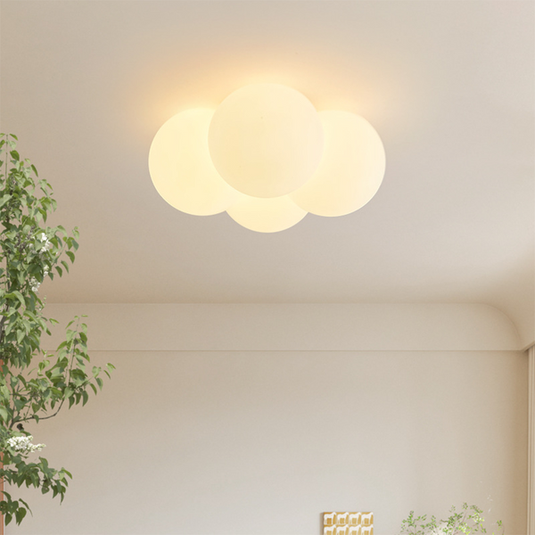 Miravique White Cloud Bubbles Ceiling Light - Modern LED Fixture for Living Room, Bedroom, Hallway