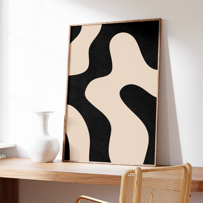 Minimalistic Abstract Neutral Wall Art Poster Prints