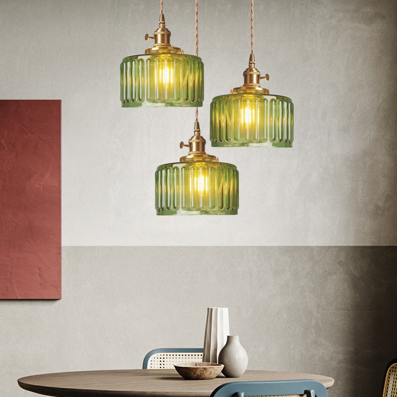 Miravique Stunning Cylinder Glass Pendant Light