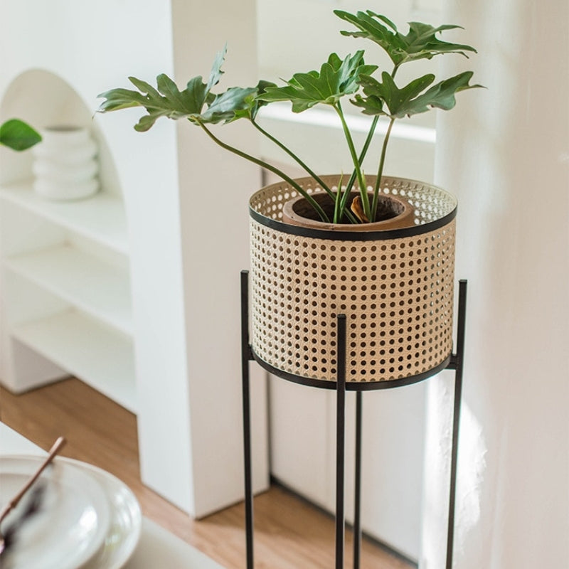 Miravique Look Stilted Metal Floor Planter Pots