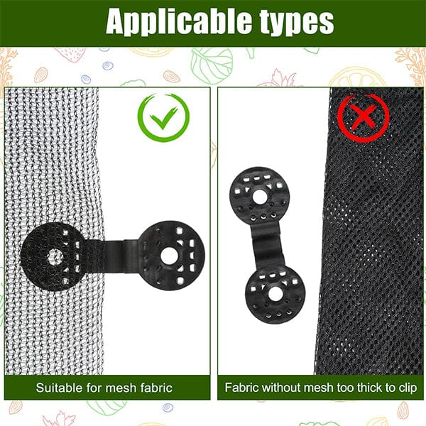 Shade Cloth Plastic Clips, Sunshade Netting Clips For Greenhouse Outdoor Garden