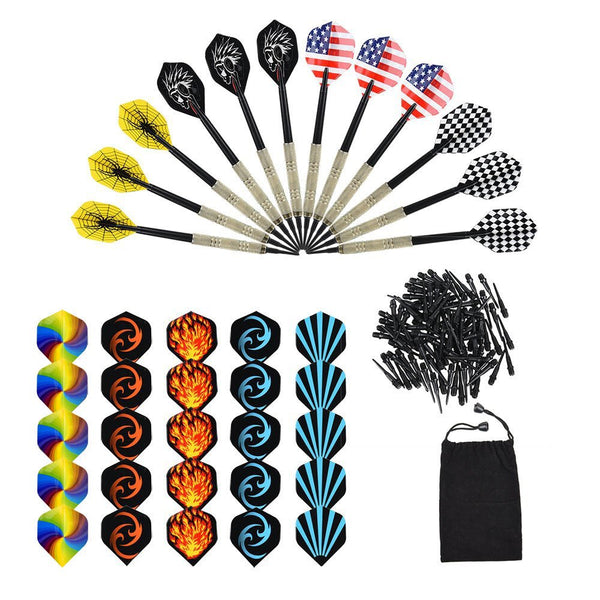 Darts Plastic Tip Set for Electronic Dartboards (12 Pieces)