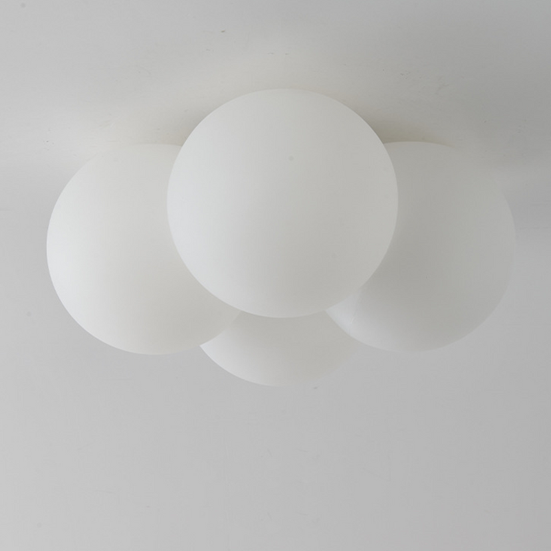 Miravique White Cloud Bubbles Ceiling Light - Modern LED Fixture for Living Room, Bedroom, Hallway