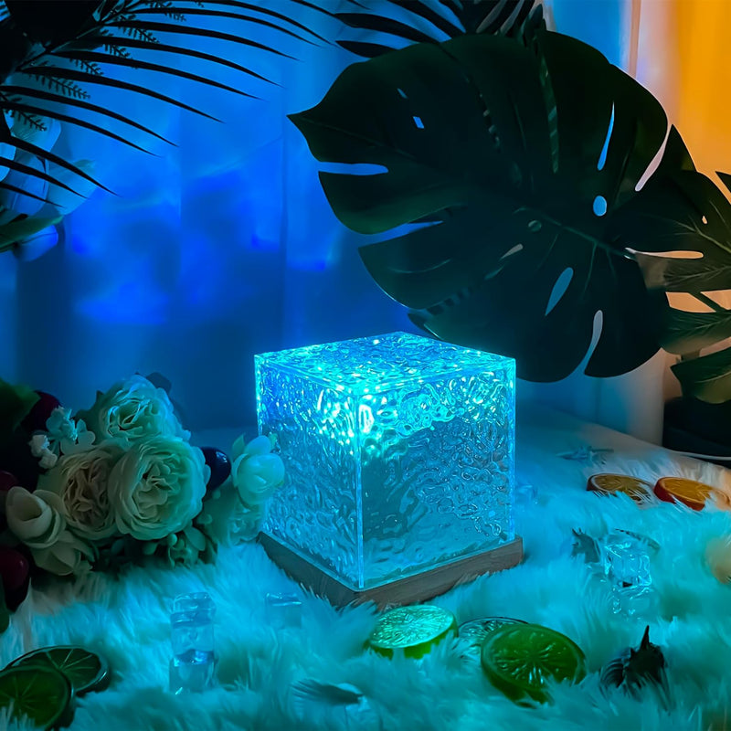 Northern Lights Ocean Wave Projector – 16 Color LED Lamp with Remote Control for Bedroom, Meditation, and Relaxation