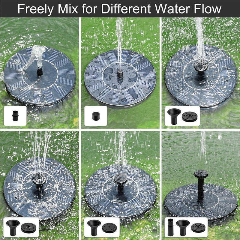 Solar Fountain Pump Circle Garden Solar Powered Water Pump