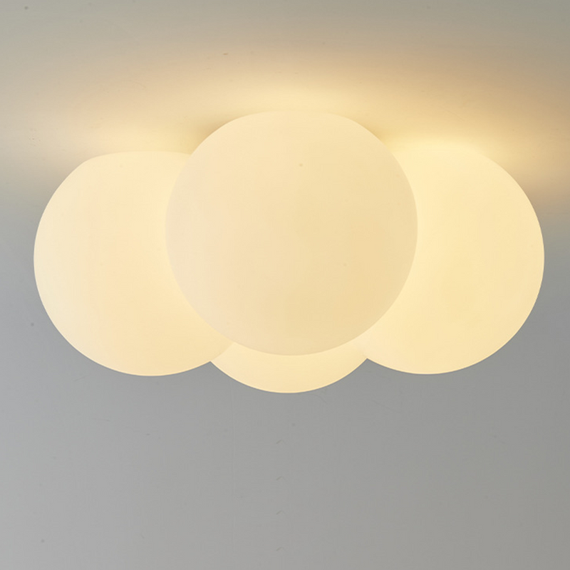 Miravique White Cloud Bubbles Ceiling Light - Modern LED Fixture for Living Room, Bedroom, Hallway