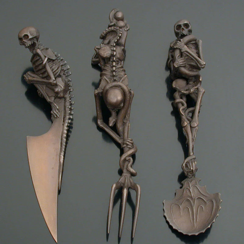 Halloween Gift Skeletal Cutlery Sets