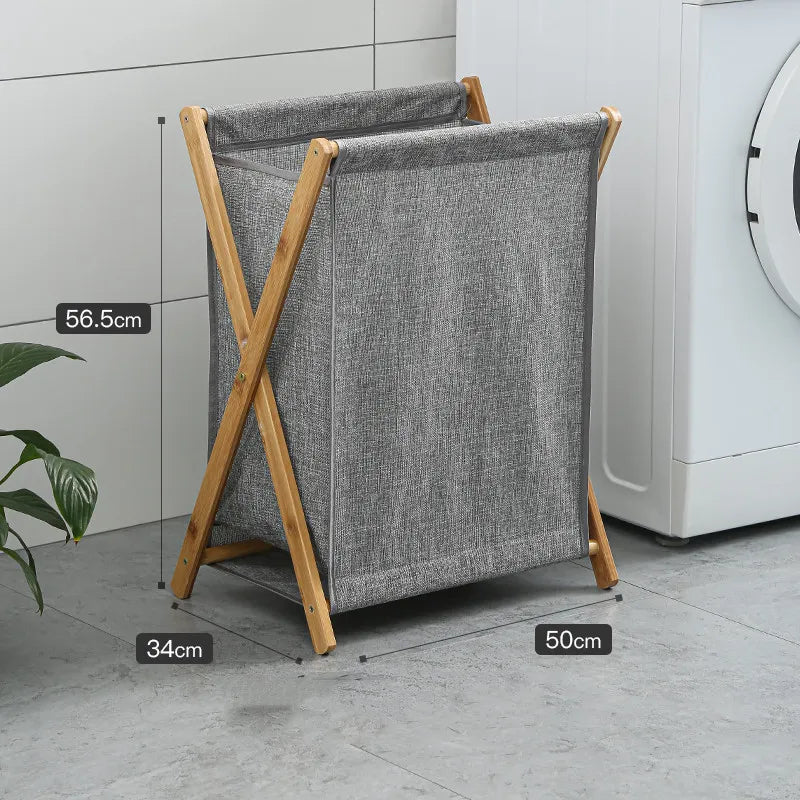 Laundry Basket - Solid Wood