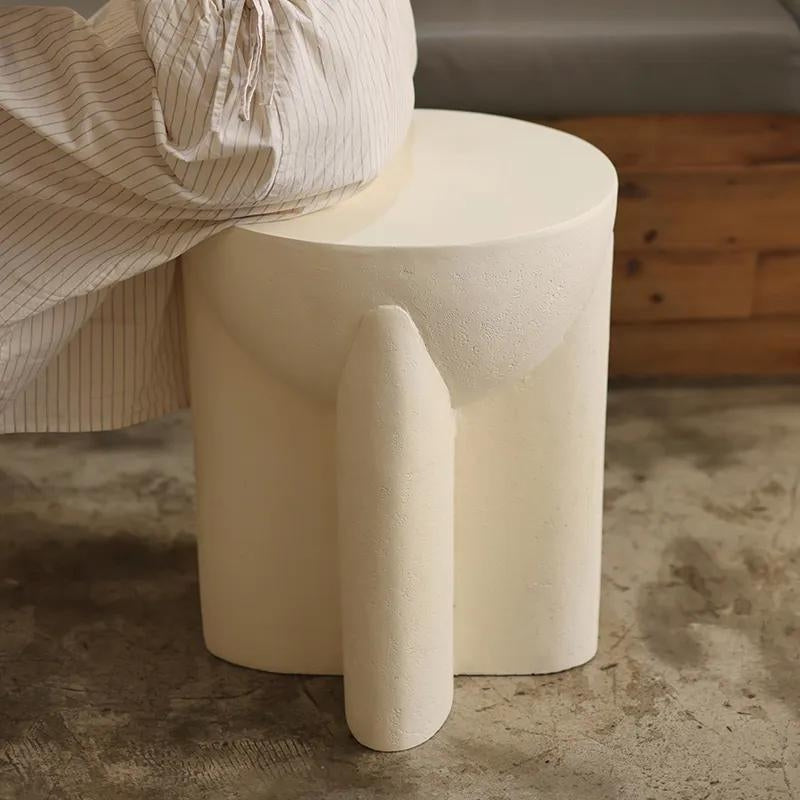 Athena Round Abstract Side Table