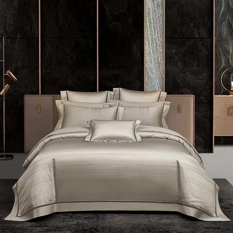 Miravique Jacquard Egyptian Cotton Luxury Bedding Set