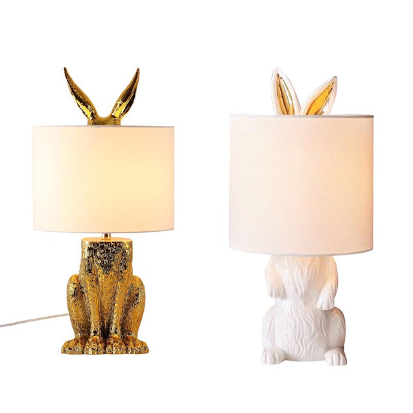 Miravique Cast Resin Rabbit Table Lamp