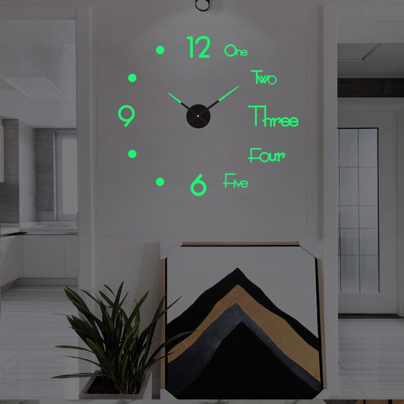 KreativDesign DIY Wall Clock - Unique Artistic Home Decor with Customizable Sizes and Colors