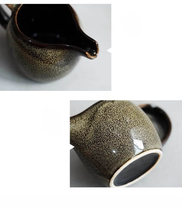 Handcrafted Ceramic Gravy Boat Pitcher - 80ml / 2.7 fl oz Capacity, Dishwasher-Safe Stoneware in Multiple Colors