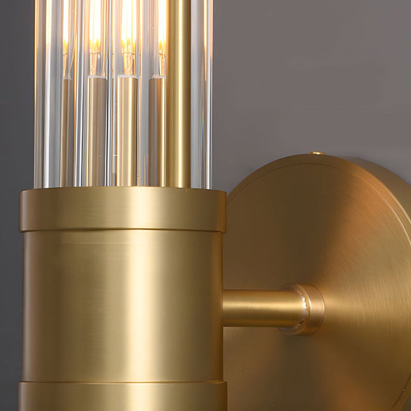 1/2 Light Modern Wall Lamp with Cylindrical Glass