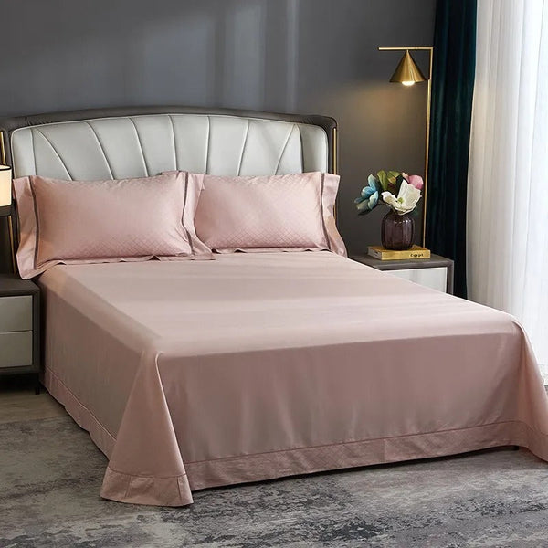 Miravique Rose Jacquard Egyptian Cotton Luxury Bedding Set