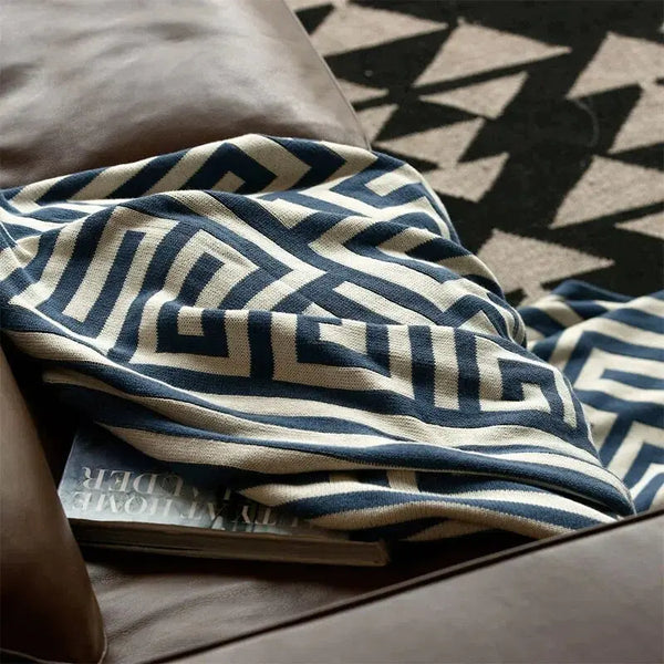 Modern Geometric Throw Blanket