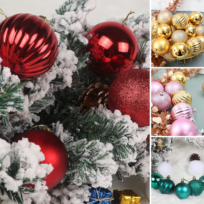 34pcs Christmas Tree Balls Ornaments