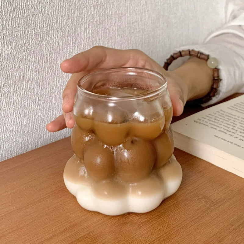 Minimalist Transparent Grape Glass Bubble Mug